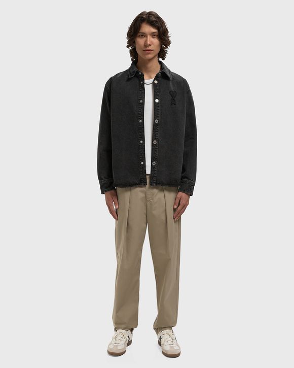 OVERSHIRT WITH KNITTED AMI DE COEUR