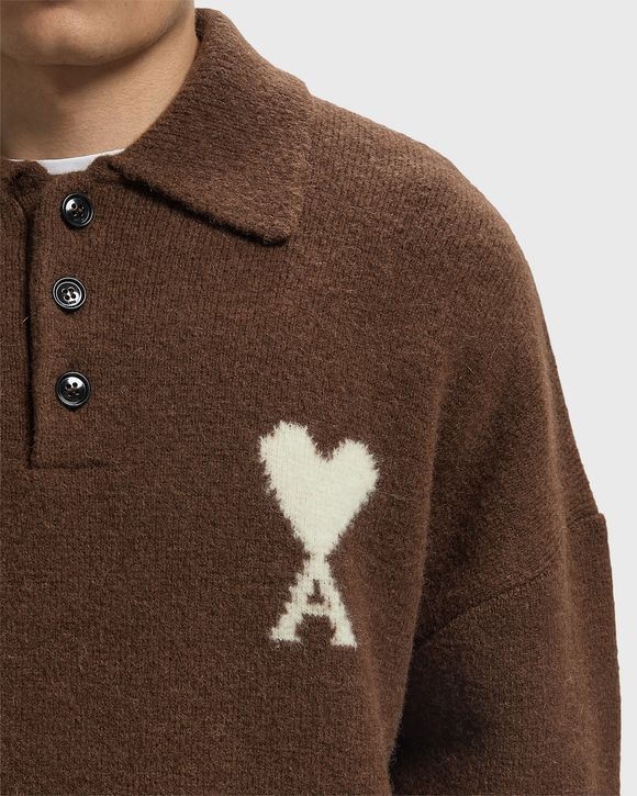 POLO SWEATER WITH AMI DE COEUR