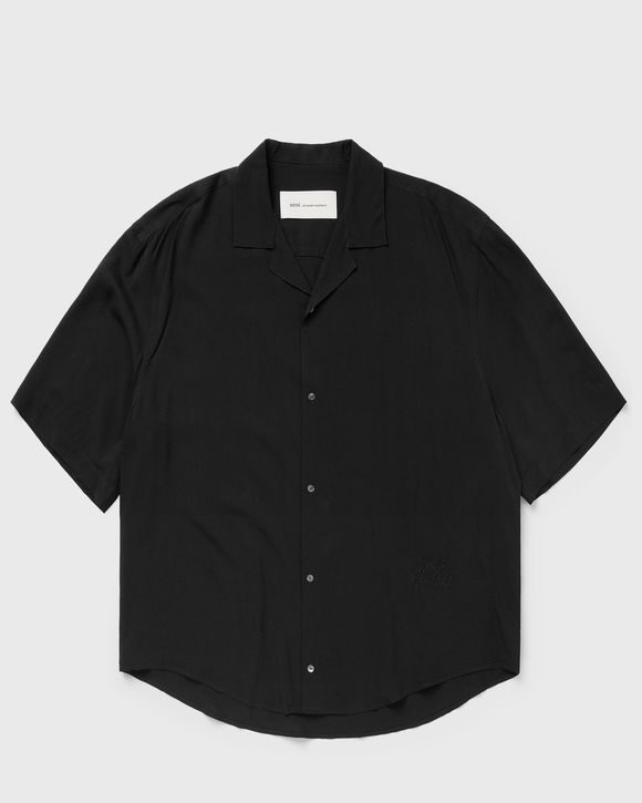 SHORT SLEEVE BOXY SHIRT WITH CAMP COLLAR AND EMBROIDERED Ami Paris