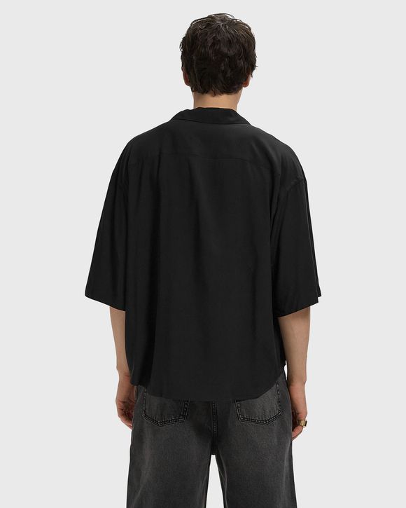 SHORT SLEEVE BOXY SHIRT WITH CAMP COLLAR AND EMBROIDERED Ami Paris