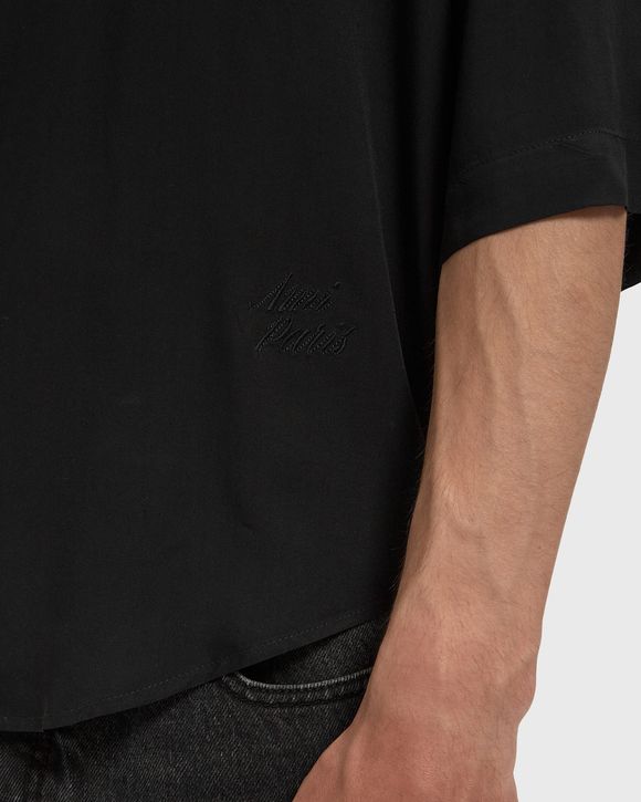 SHORT SLEEVE BOXY SHIRT WITH CAMP COLLAR AND EMBROIDERED Ami Paris
