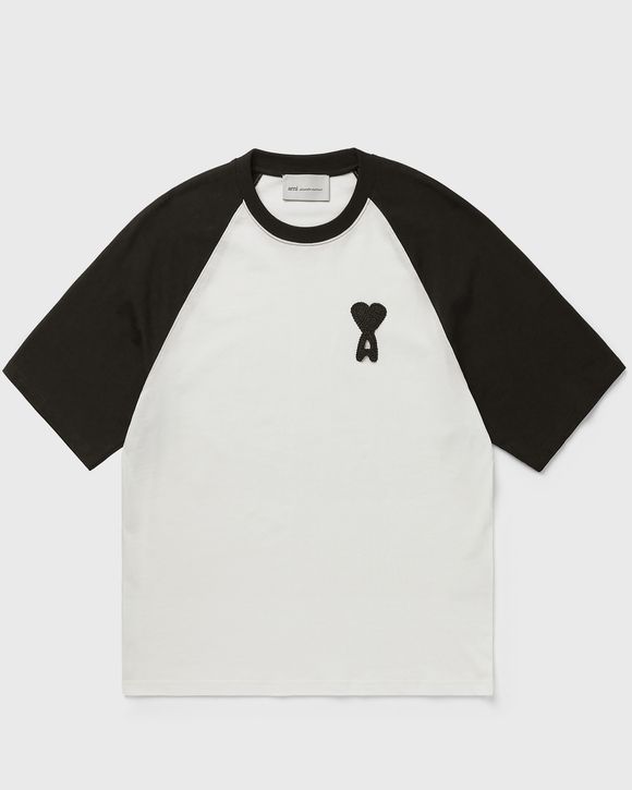 SHORT SLEEVES BOXY FIT TEESHIRT WITH AMI DE COEUR KNITTED PATCH