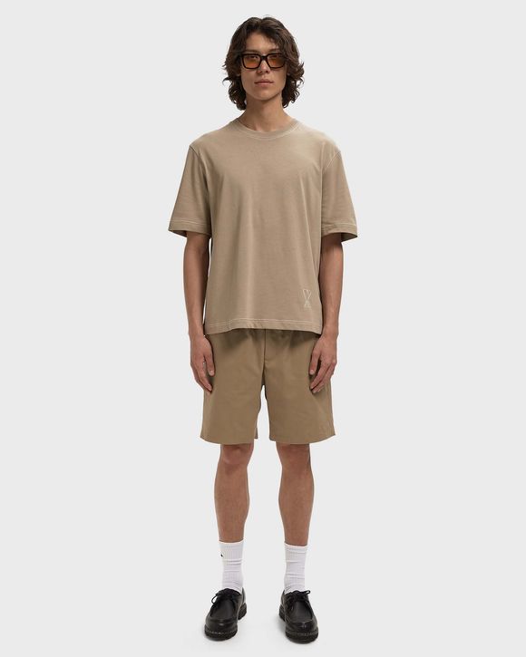 SHORT SLEEVES BOXY FIT TEESHIRT WITH TOPSTITCHED AMI DE COEUR