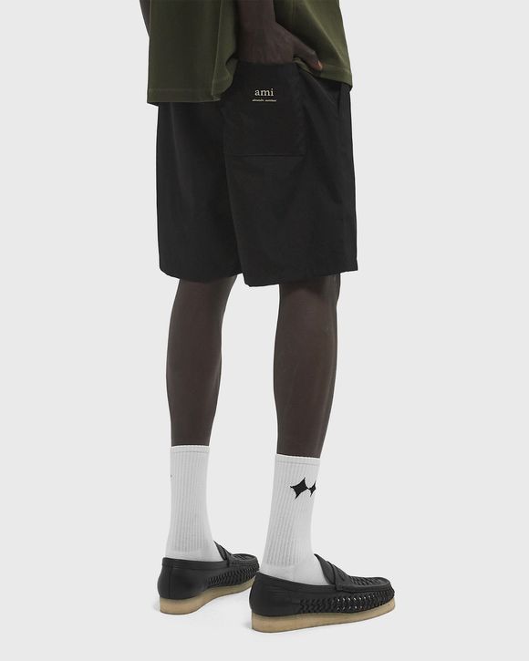 STRAIGHT ELASTICATED WAIST SHORTS