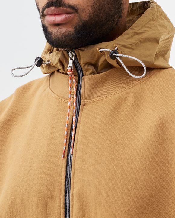 NYLON HYBRID ZIP THROUGH
