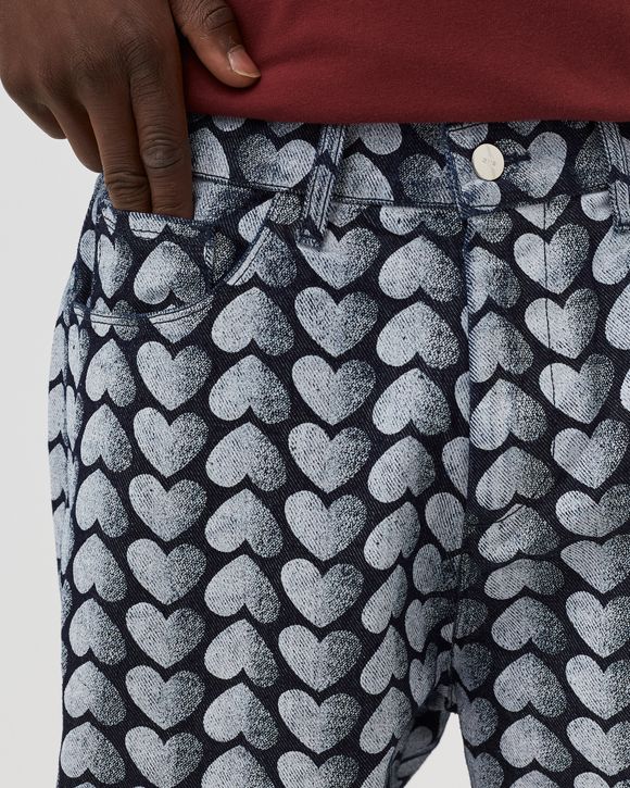 Allover Heart Denim Jeans