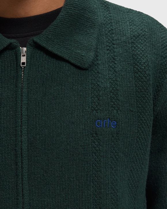 Cable Knit Zip Cardigan