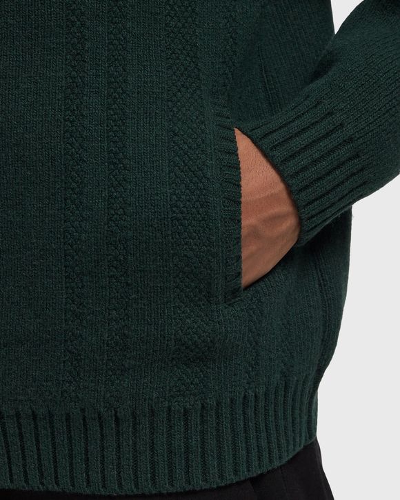 Cable Knit Zip Cardigan