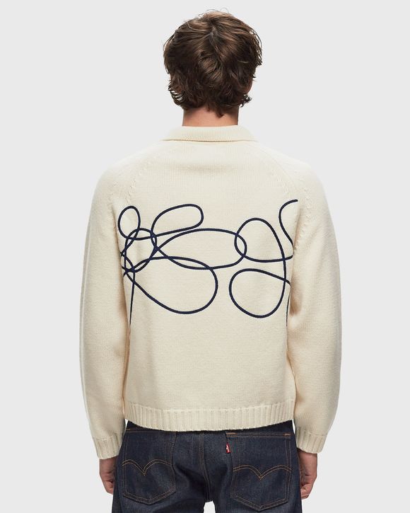 Arte Antwerp Cardigan Flower Round Knit Beige | BSTN Store