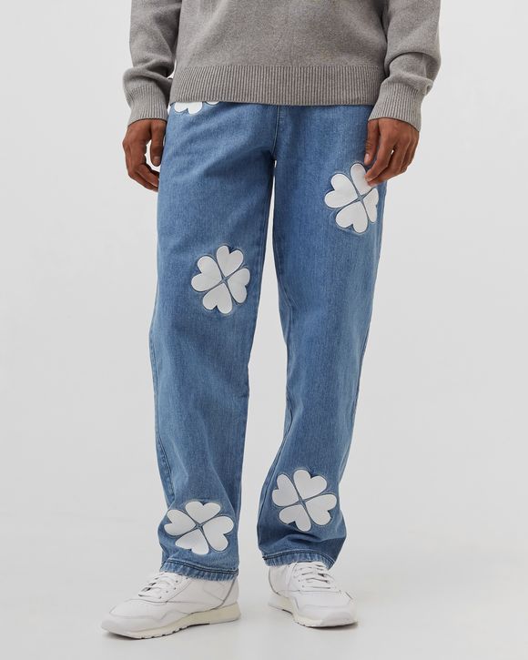 Clover Embroidery Jeans