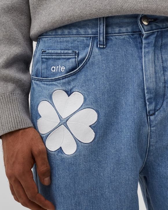 Clover Embroidery Jeans