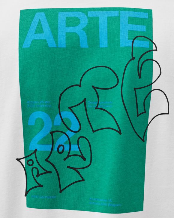 Green Print Back Tee