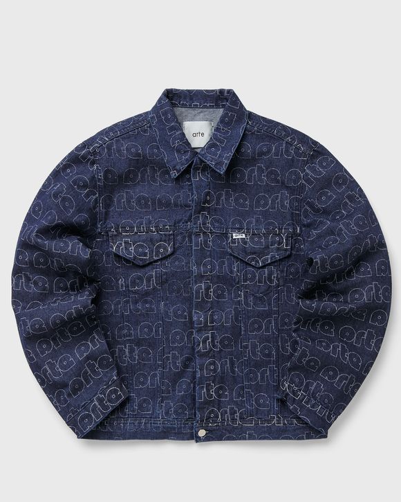 'Jackson' Allover Logo Denim Jacket