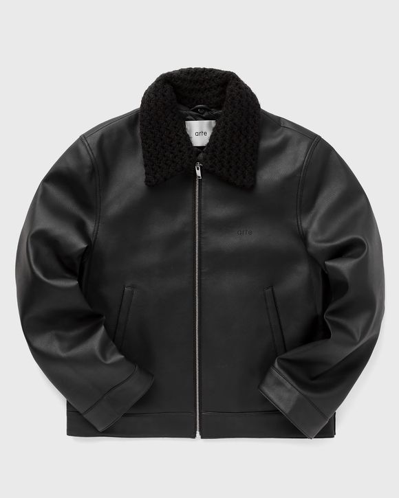 Jasper Basic Collar Leather Jacket