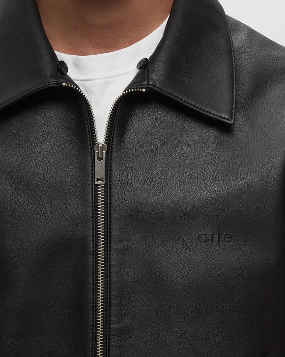 Jasper Basic Collar Leather Jacket
