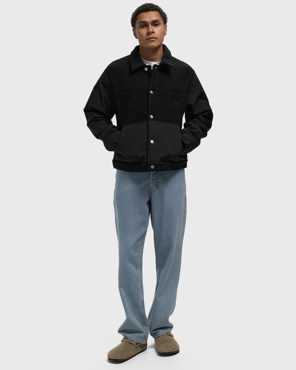 Nylon/wool combo jacket