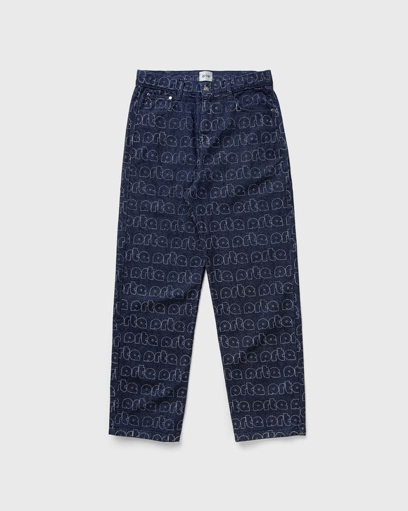 'Paul' Allover Logo Denim Pants
