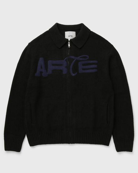 Stencil Zip Cardigan