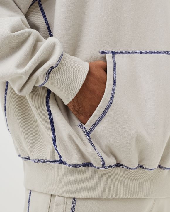 Contrast Stitch Script Logo Hoodie