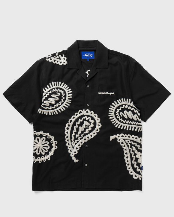 Embroidered Paisley Camp Shirt