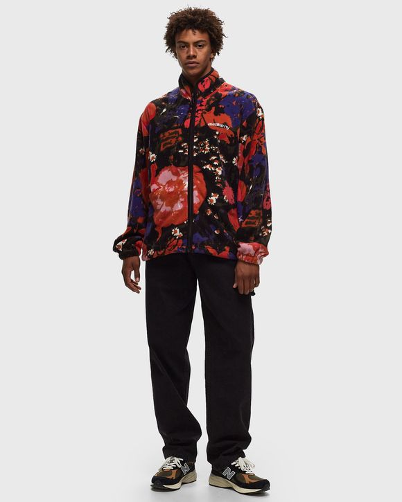 FLEECE FLORAL JACKET
