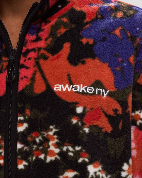 FLEECE FLORAL JACKET