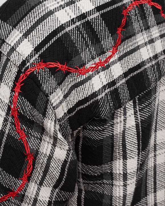 Heavyweight barbed Wire Back Flannel