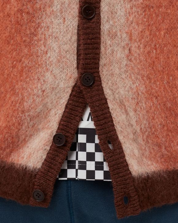 MOHAIR OMBRE STRIPED CARDIGAN
