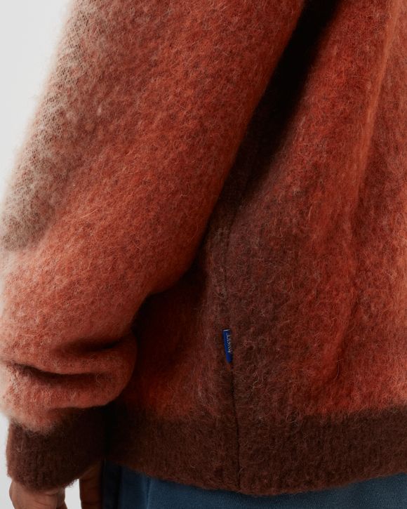 MOHAIR OMBRE STRIPED CARDIGAN