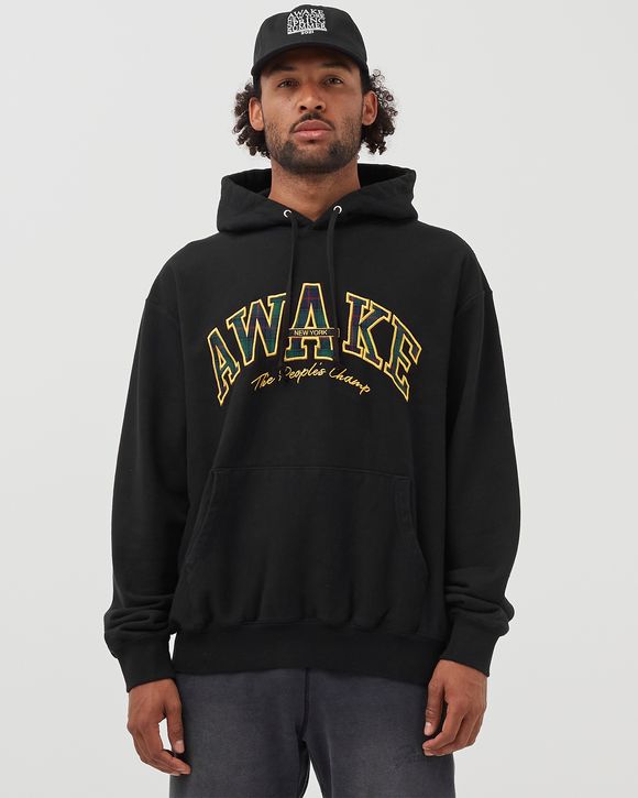 PEOPLE'S CHAMP PLAID LOGO HOODIE