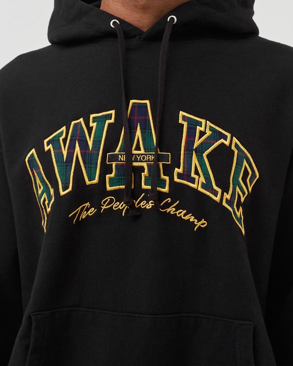 PEOPLE'S CHAMP PLAID LOGO HOODIE