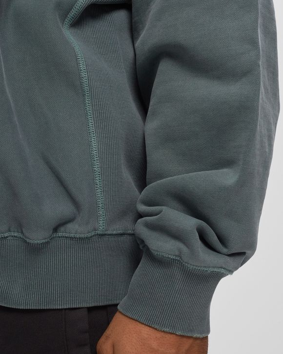 PIGMENT DYED EMBROIDERED CREWNECK SWEATSHIRT