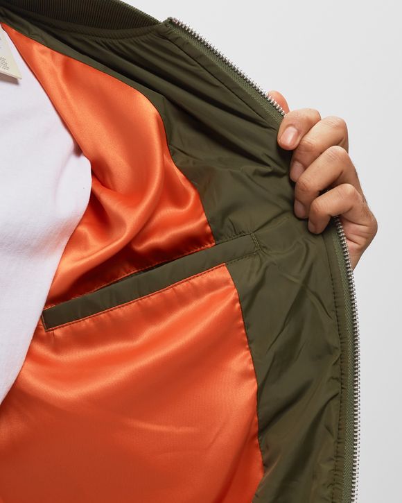 QUILTED PATCH BOMBER JACKET