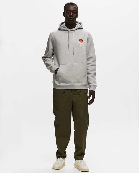 Barbour X Maison Kitsune Fox Head Hoodie