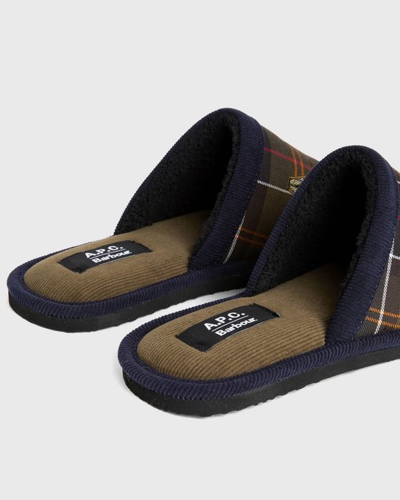 x A.P.C. Men's Tartan Slippers
