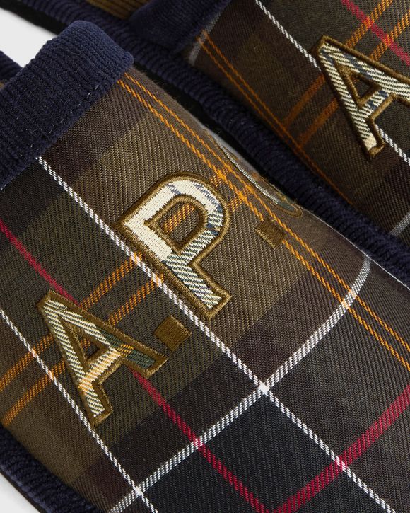 x A.P.C. Men's Tartan Slippers