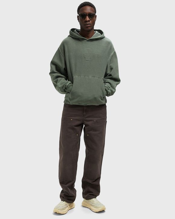 3D EMBROIDERED LOGOHEAD GARMENT DYED HOODIE