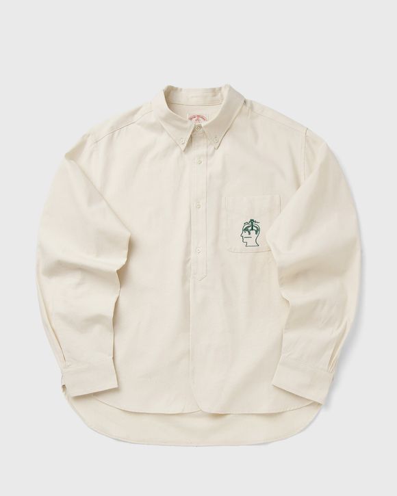 X BROOKS BROTHERS Half Placket Oxford Button Up