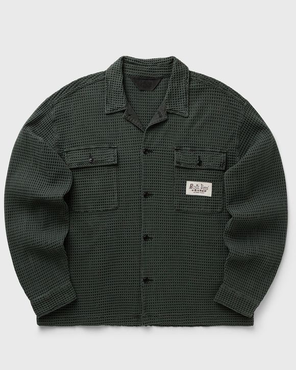 WAFFLE BUTTON FRONT SHIRT