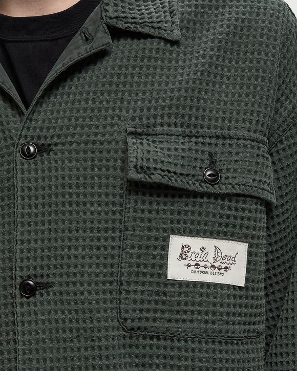 WAFFLE BUTTON FRONT SHIRT