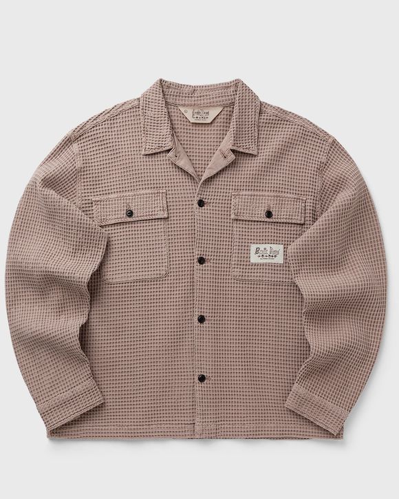 WAFFLE BUTTON FRONT SHIRT
