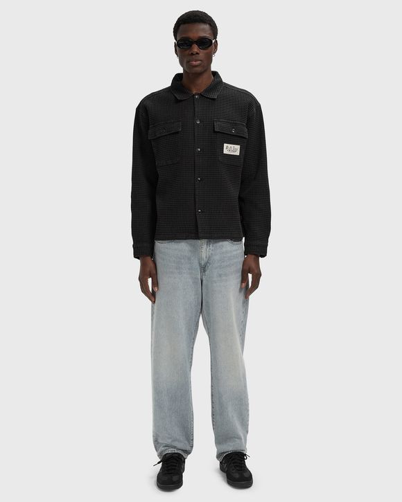 Waffle Button Front Shirt
