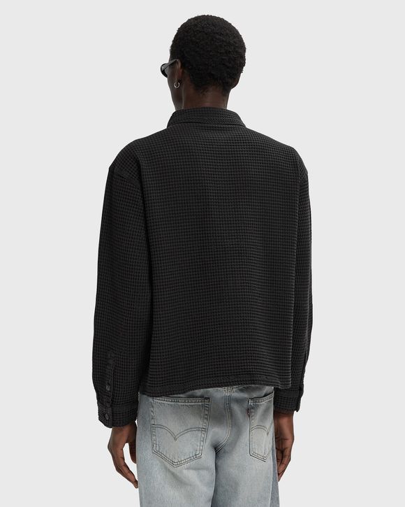 Waffle Button Front Shirt