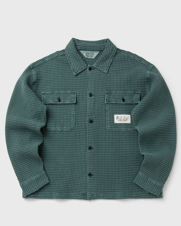 Waffle Button Front Shirt