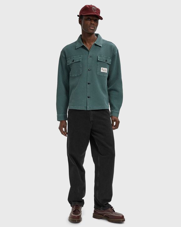 Waffle Button Front Shirt