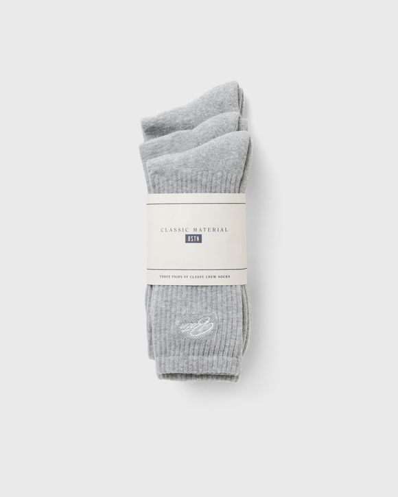 Classic Material Cushioned 3-Pack Socks