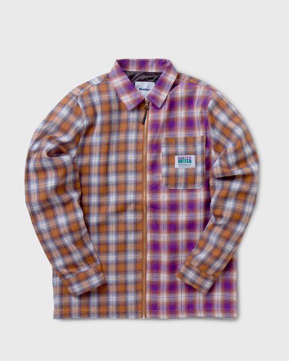 PATCHWORK PLAID OVERSHIRT