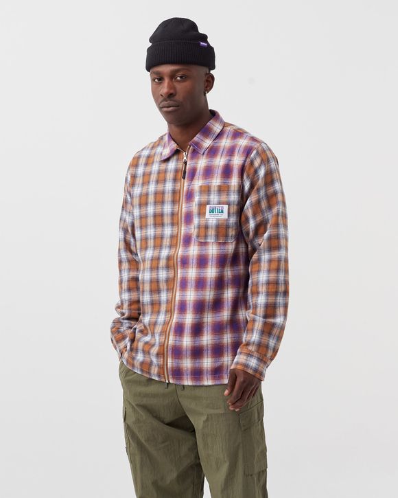 PATCHWORK PLAID OVERSHIRT