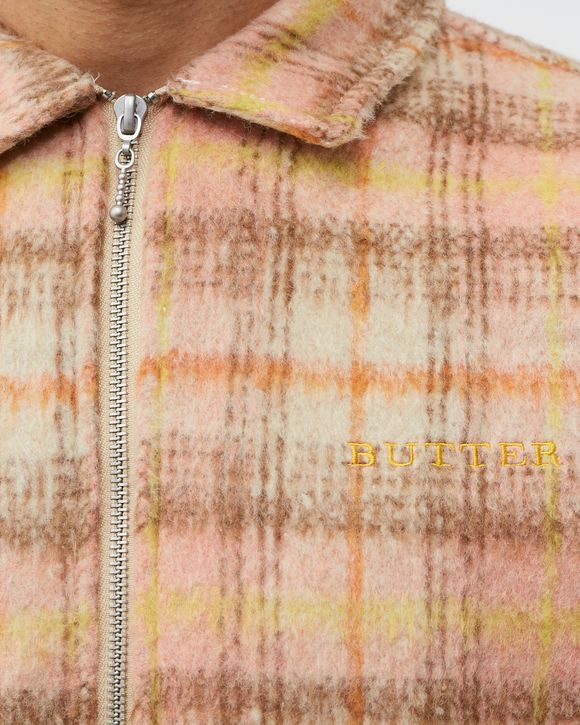 PLAID FLANNEL ZIP THRU SHIRT