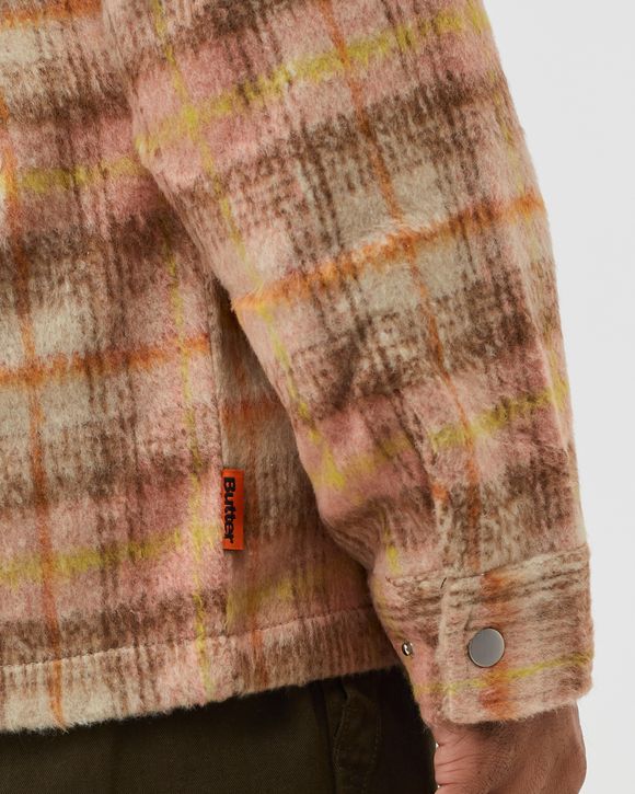 PLAID FLANNEL ZIP THRU SHIRT